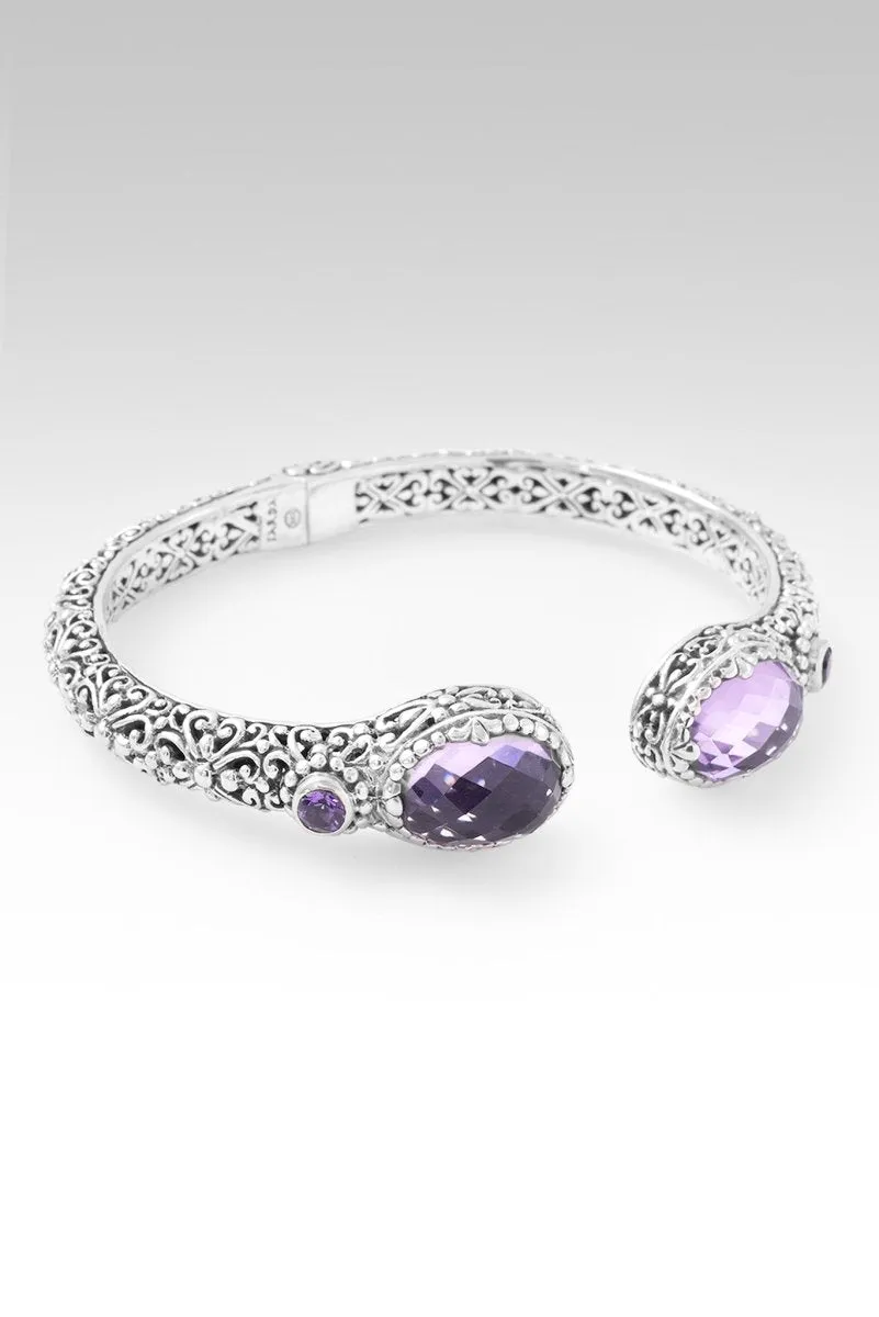 Eternal Love Story Tip-to-Tip Bracelet? in Rose De France & Amethyst