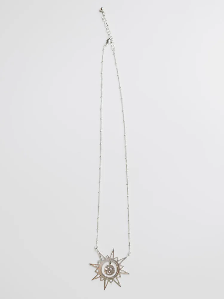 Ethereal Drop Necklace - Silver