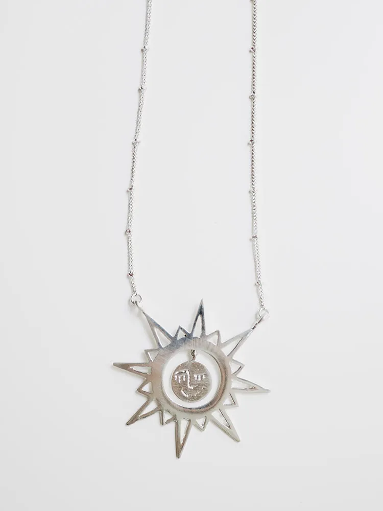 Ethereal Drop Necklace - Silver