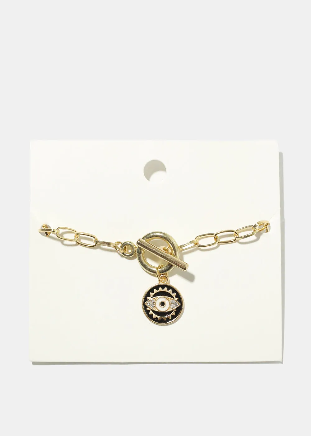 Evil Eye Toggle Chain Bracelet