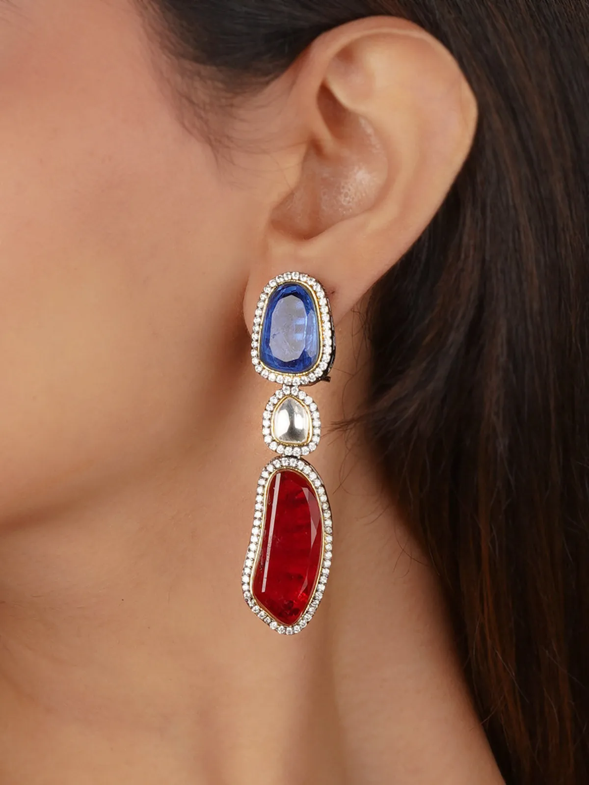 Faux Diamond Earrings - CZEAR585