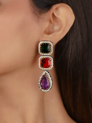 Faux Diamond Earrings - CZEAR586