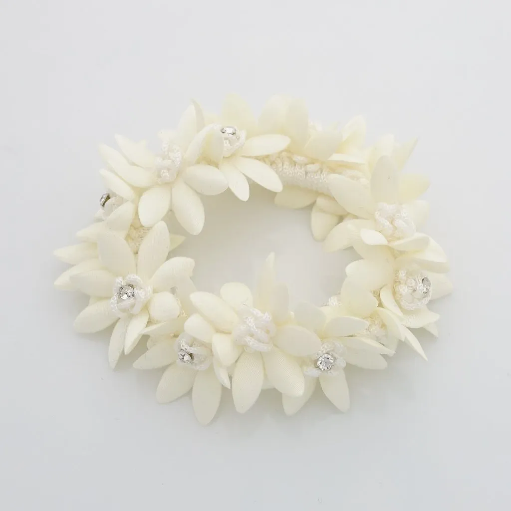 Floral Diamante Hair Tie / Scrunchie