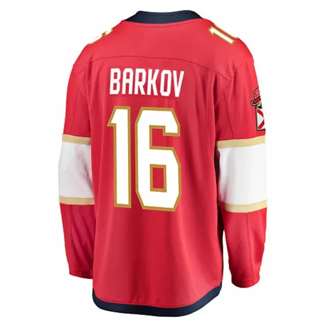 football club hats Camisa NHL Florida Panthers Adidas Home Jersey Vermelha Masculina Aleksander Barkov 16