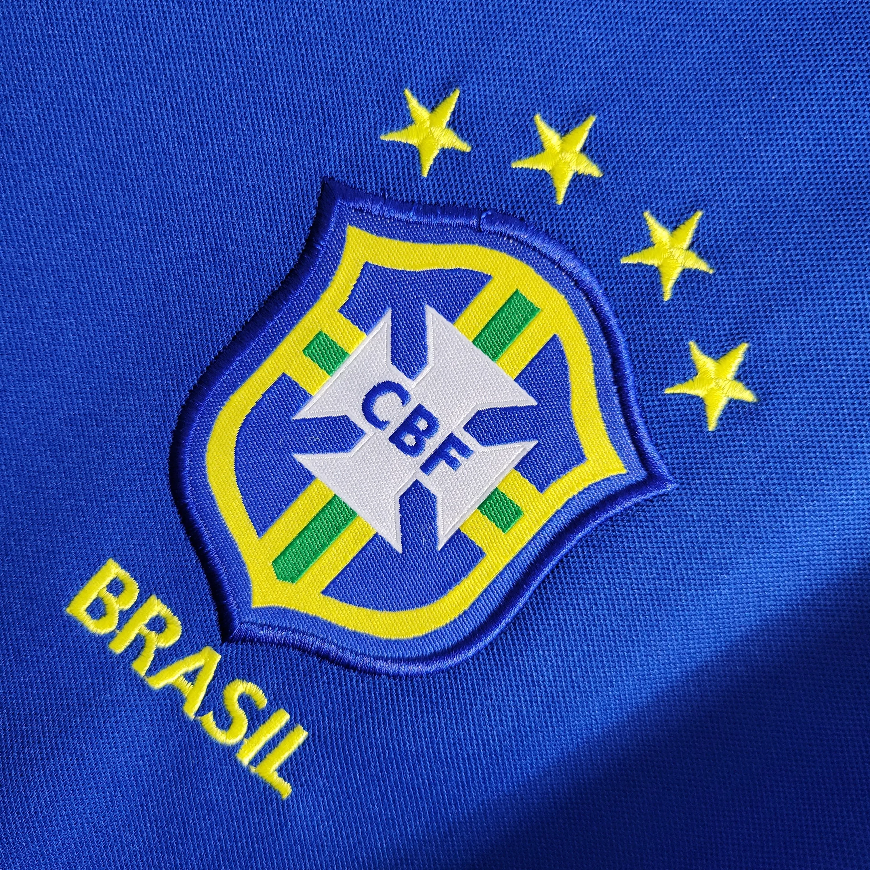 football club jackets Camisa Brasil II 98/99 - Verso - Retr