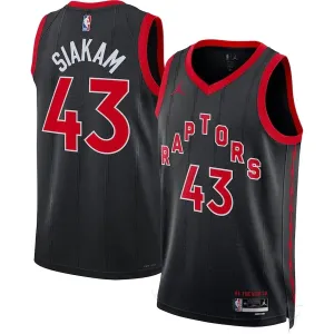 football club jackets Regata NBA Toronto Raptors Jordan Statement Edition Swingman Jersey 22/23 Pascal Siakam 43 Preta soccer fan jackets