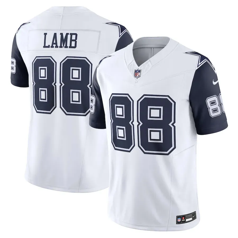 football club socks Camisa NFL Dallas Cowboys Alternate Nike Limited Jersey Branca CeeDee Lamb 88 retro football jerseys
