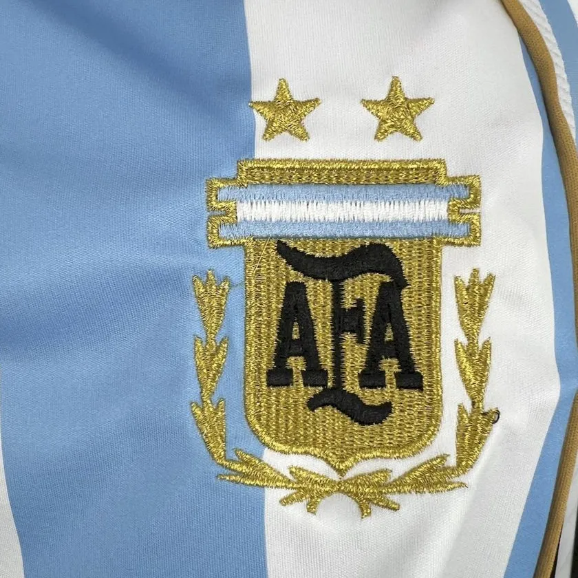 football club water bottles Camisa Argentina I 06/07 - Verso - Retr