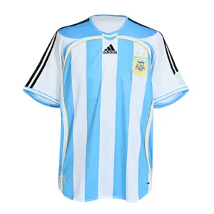 football club water bottles Camisa Argentina I 06/07 - Verso - Retr soccer fan jackets