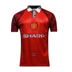 football club water bottles Camisa Manchester I 96/97 - Verso - Retr football fans merchandise