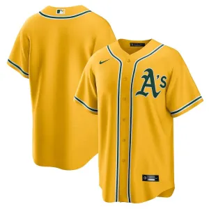 football fan backpacks Camisa MLB Oakland Athletics Nike Alternate Torcedor Masculina Amarela football fan flags