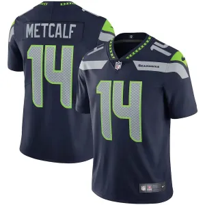 football fan backpacks Camisa NFL Seattle Seahawks Metcalf 14 Nike Limited Jersey Azul Marinho football fan blankets