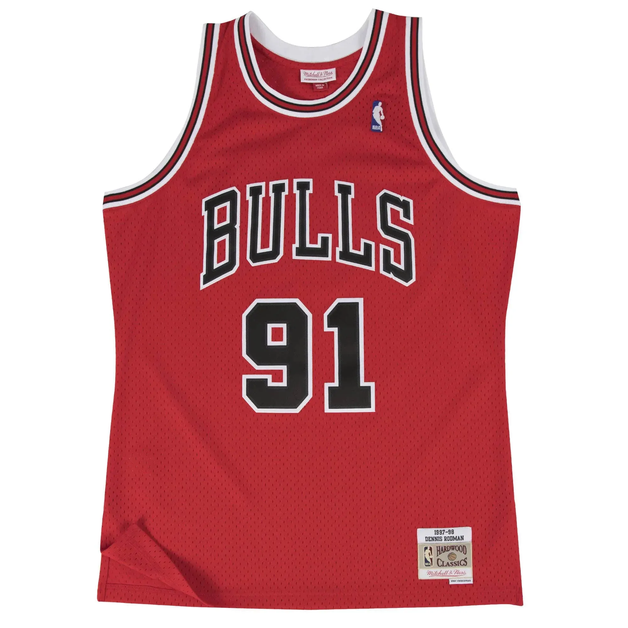 football fan backpacks Regata NBA Chicago Bulls 1997/98 Mitchell & Ness Hardwood Classics Swingman Vermelha Dennis Rodman 91 premier league jerseys