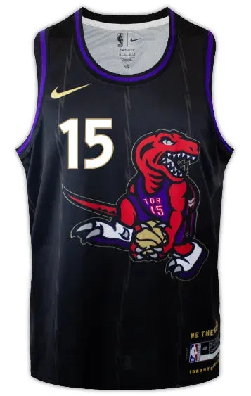 football fan badges Regata NBA Toronto Raptors City Edition Swingman Jersey 24/25 Vince Carter 15 Preta premier league posters