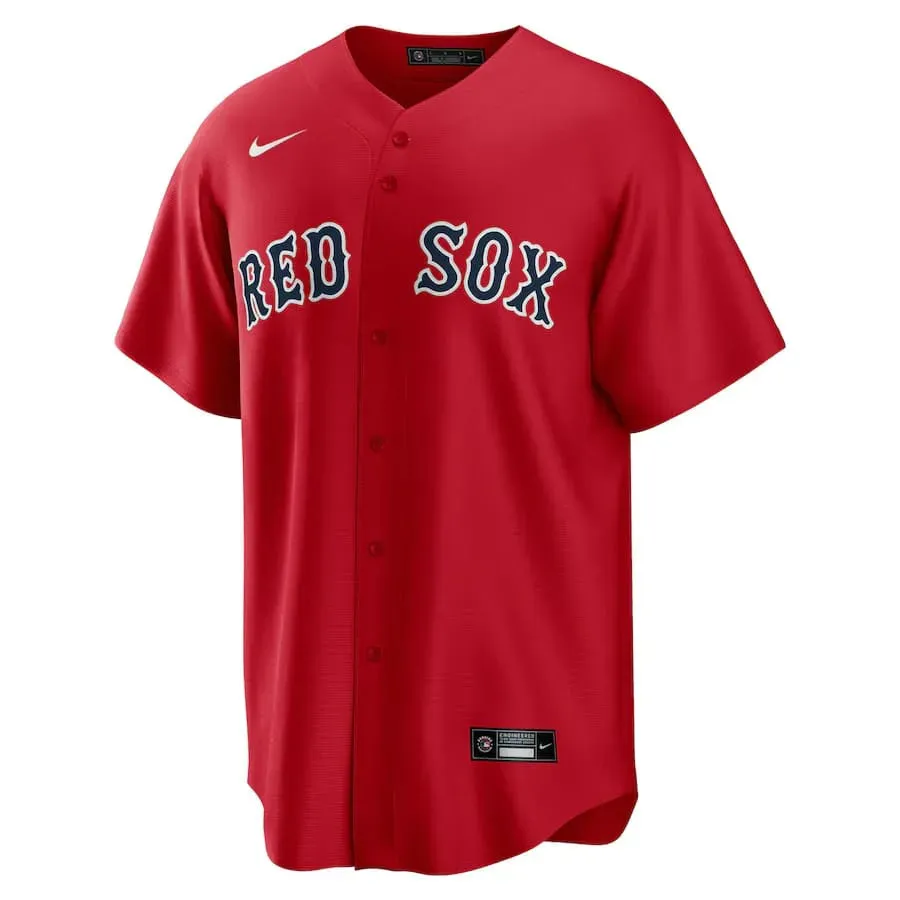 football fan banners Camisa MLB Boston Red Sox II Nike Torcedor Masculina Vermelha
