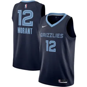 football fan banners Regata NBA Memphis Grizzlies Nike Icon Edition Swingman Jersey Ja Morant 12 premier league jerseys