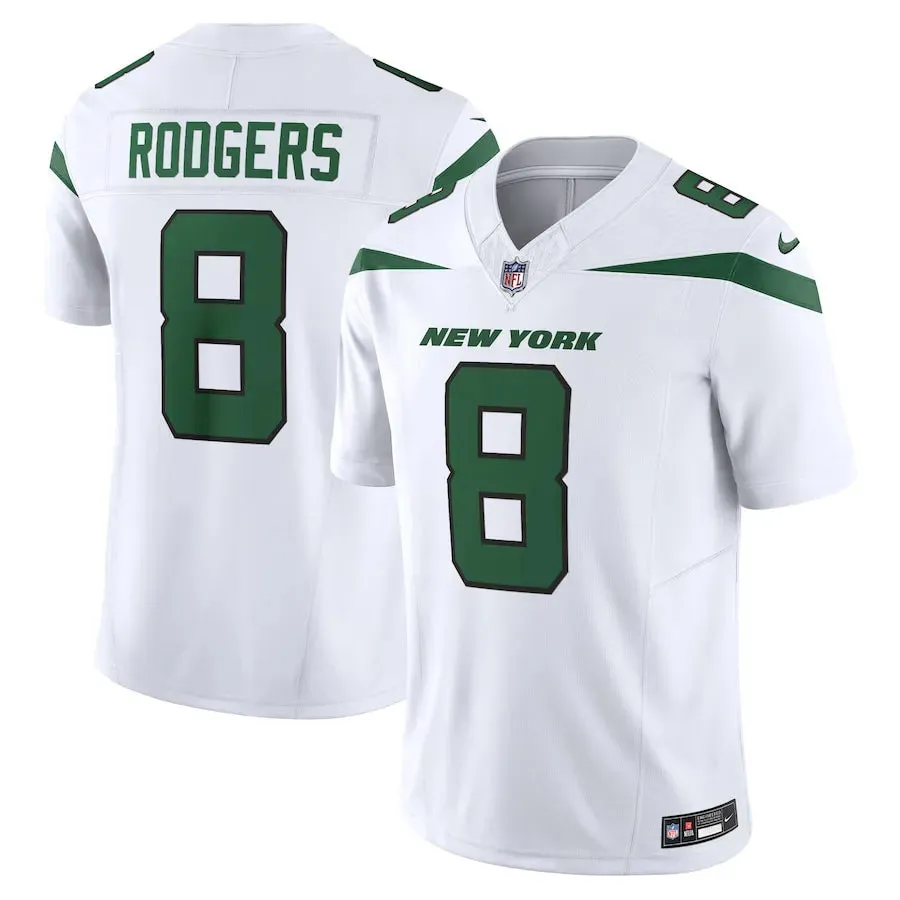 football fan cushions Camisa NFL New York Jets Nike White Aaron Rodgers Spotlight Jersey Branca soccer fan wallets