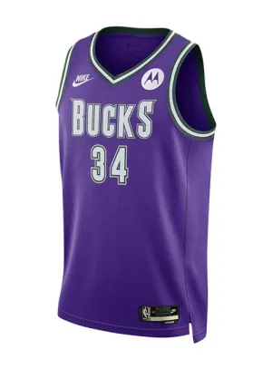 football fan hats Regata NBA Milwaukee Bucks Nike Classic Edition Swingman Jersey 22/23 Giannis Antetokounmpo 34 football fan phone grips
