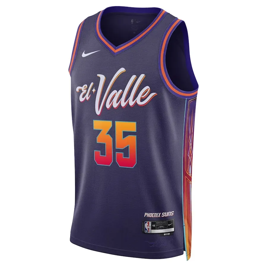 football fan hats Regata NBA Phoenix Suns Nike City Edition 23/24 Swingman Jersey Kevin Durant 35