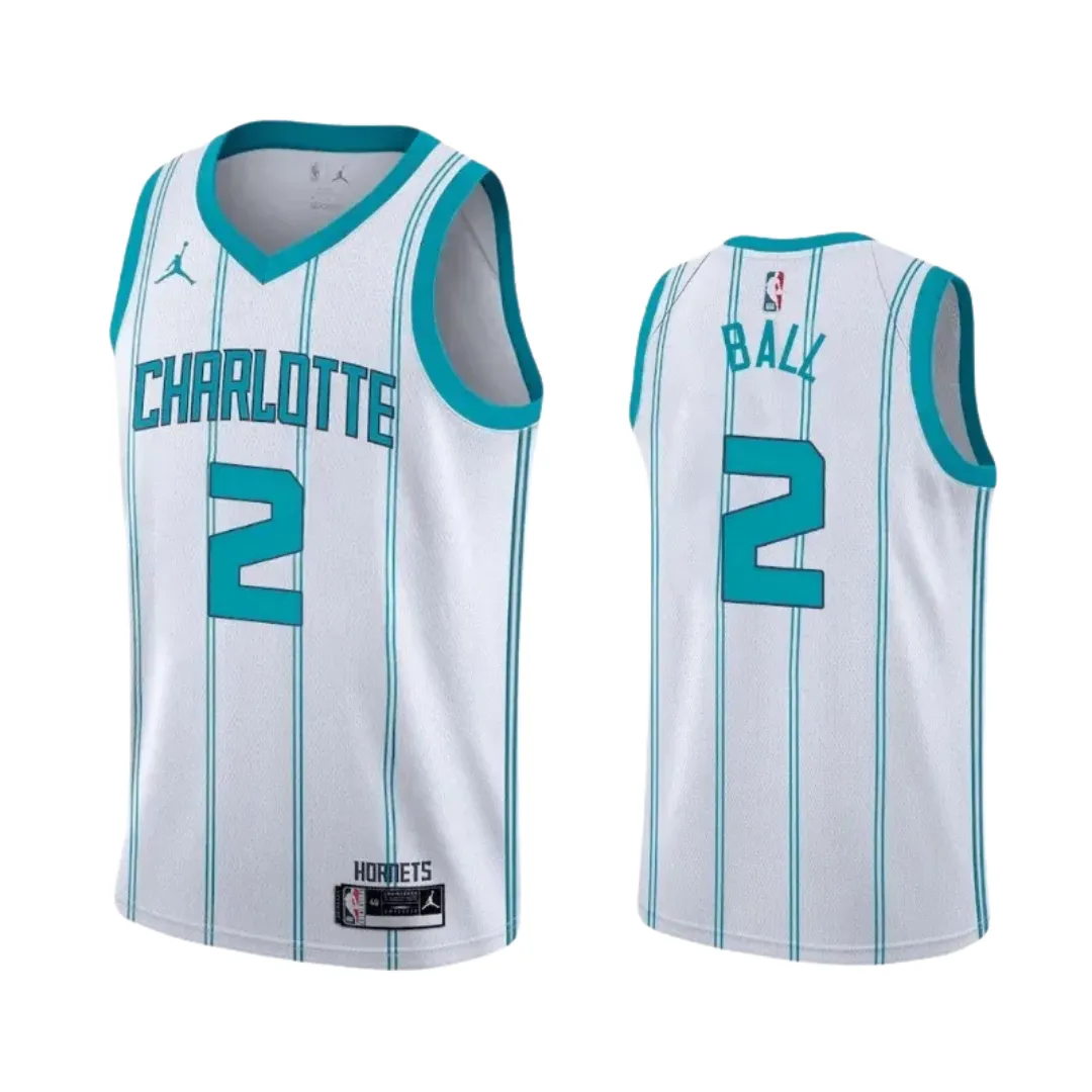 football fan jackets Regata NBA Charlotte Hornets Jordan Swingman Jersey Association Edition Ball 1 national team fan gear