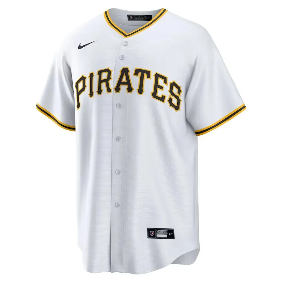 football fan lanyards Camisa MLB Pittsburgh Pirates Nike White Home Torcedor Masculina Branca