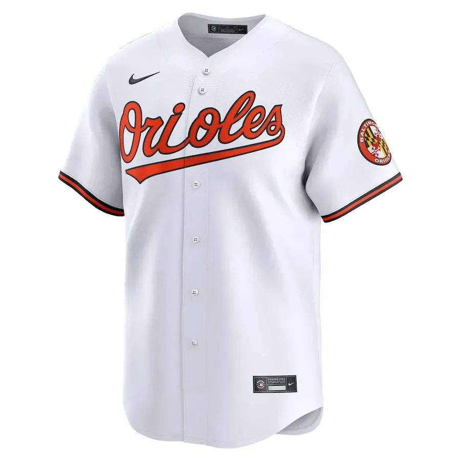 football fan magnets Camisa MLB Baltimore Orioles Nike White Home Torcedor Masculina Branca