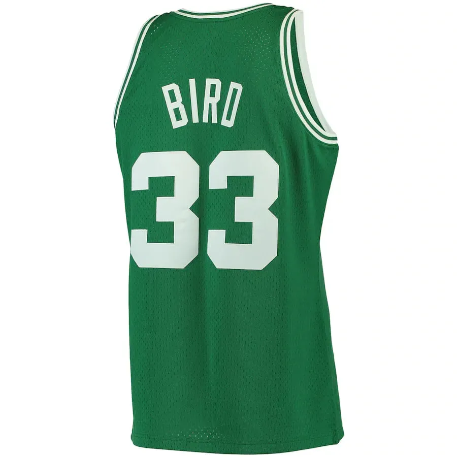 football fan magnets Regata NBA Boston Celtics 1985/86 Mitchell & Ness Hardwood Classics Swingman Larry Bird 33 Verde