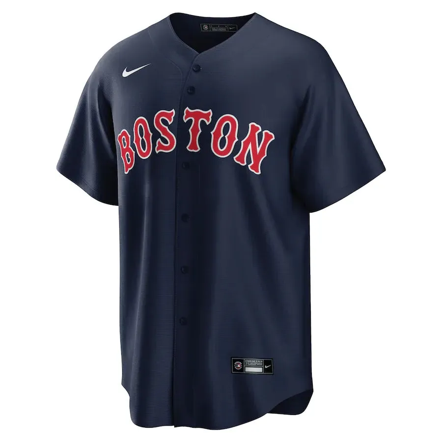 football fan notebooks Camisa MLB Boston Red Sox III Nike Torcedor Masculina Azul Marinho