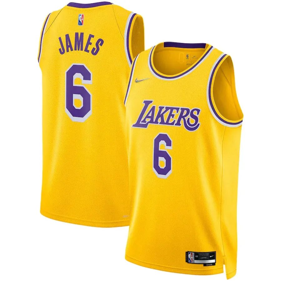 football fan notebooks Regata NBA Los Angeles Lakers Nike Icon Edition 21/22 LeBron James 6 Swingman Jersey premier league posters