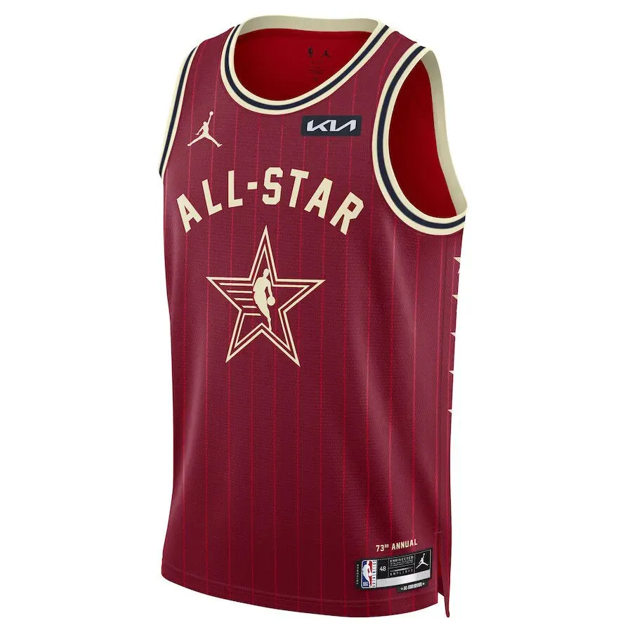football fan pins Regata NBA All-Star Game 2024 Jordan Swingman Jersey Kevin Durant 35 Vermelha football fan banners