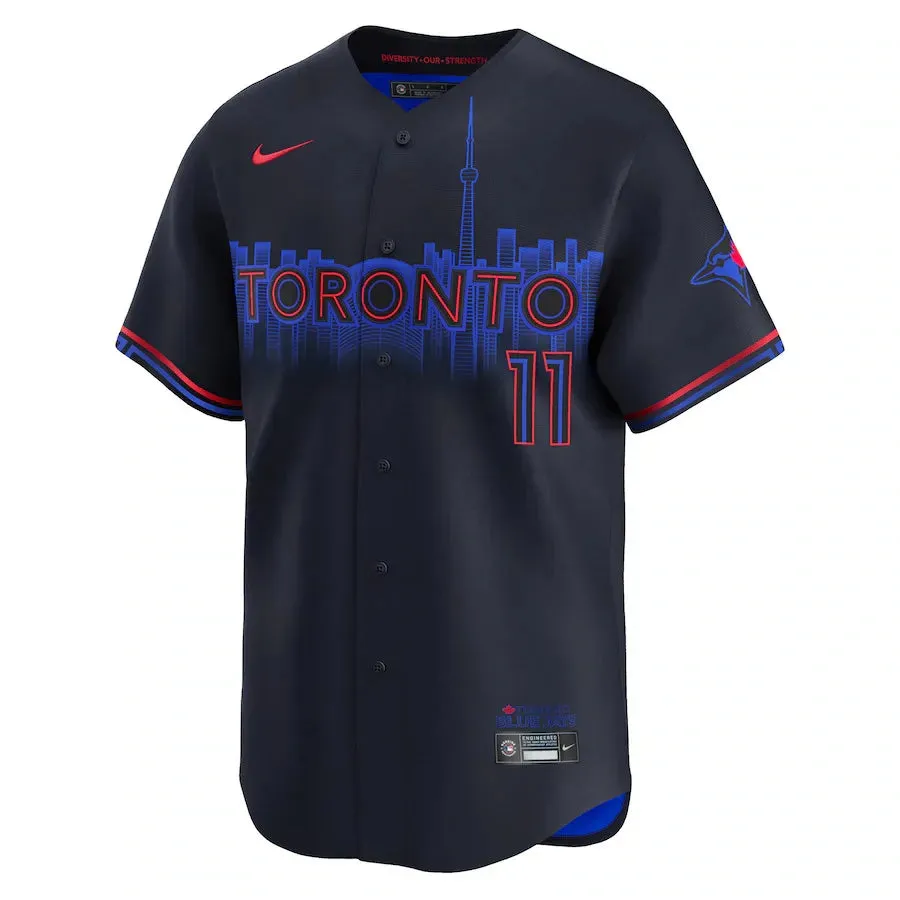 football fan posters Camisa MLB Toronto Blue Jays Nike City Connect Torcedor Masculina Azul Marinho Bo Bichette 11