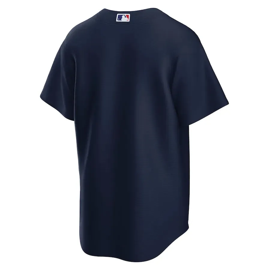 football fan socks Camisa MLB Cleveland Guardians Nike Navy Alternate Limited Jersey Masculina