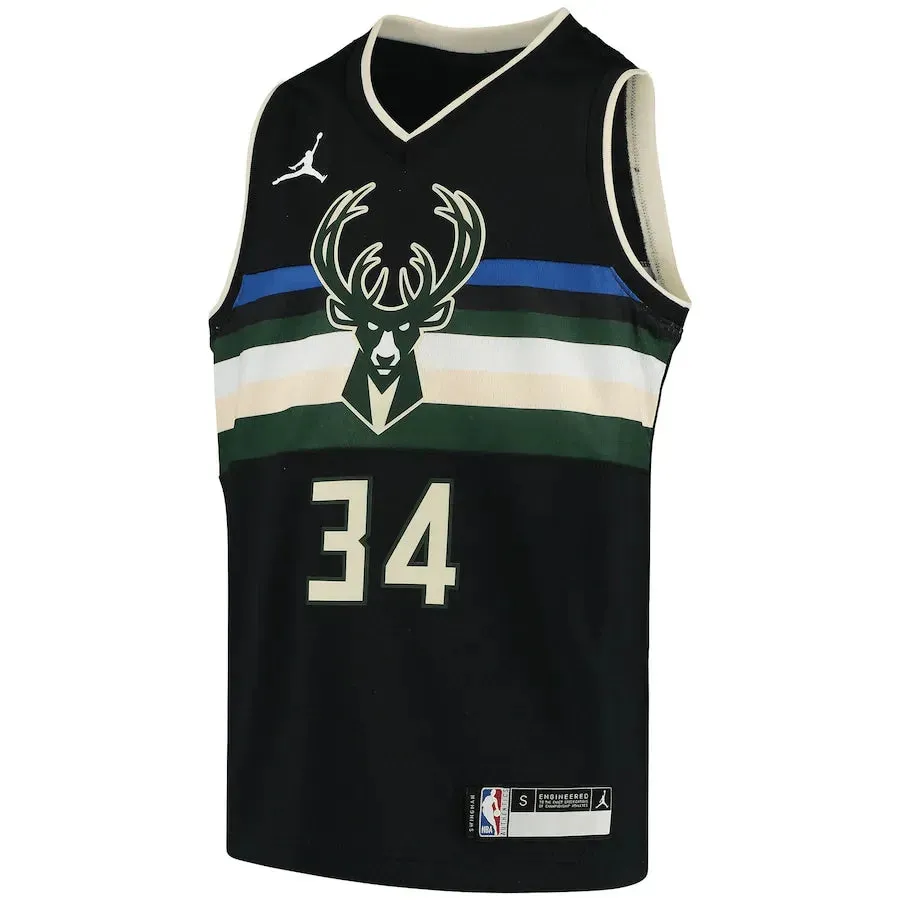 football fan socks Regata NBA Milwaukee Bucks Jordan Statement Edition Jersey 2021 Giannis Antetokounmpo 34
