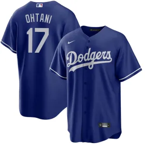 football fan towels Camisa MLB Los Angeles Dodgers Alternate Nike Torcedor Masculina Azul Shohei Ohtani 17 football fan posters