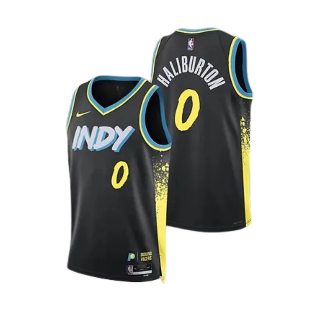 football fan umbrellas Regata NBA Indiana Pacers Nike City Edition Swingman Jersey 23/24 Preta Tyrese Haliburton 0 football club magnets