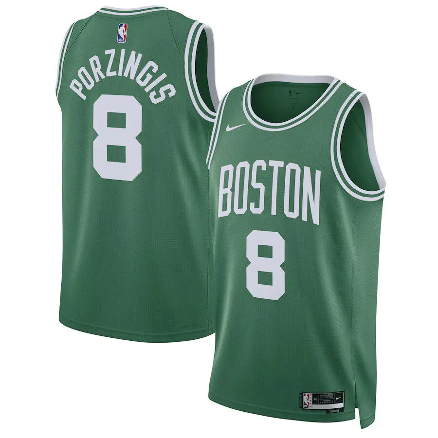 football fans merchandise Regata NBA Boston Celtics Nike Icon Edition Swingman Jersey Verde Kristaps Porzingis 8 football hoodies for fans