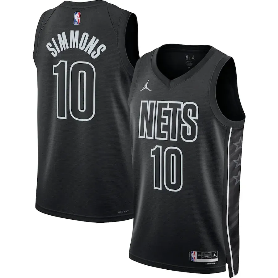 football jersey collection Regata NBA Brooklyn Nets Jordan Statement Edition Swingman Jersey Preta Ben Simmons 10 soccer fan posters