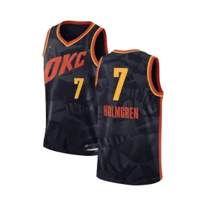 football scarf collection Regata NBA Oklahoma City Thunder Nike City Edition Swingman Jersey 23/24 Chet Holmgren 7 retro football jerseys