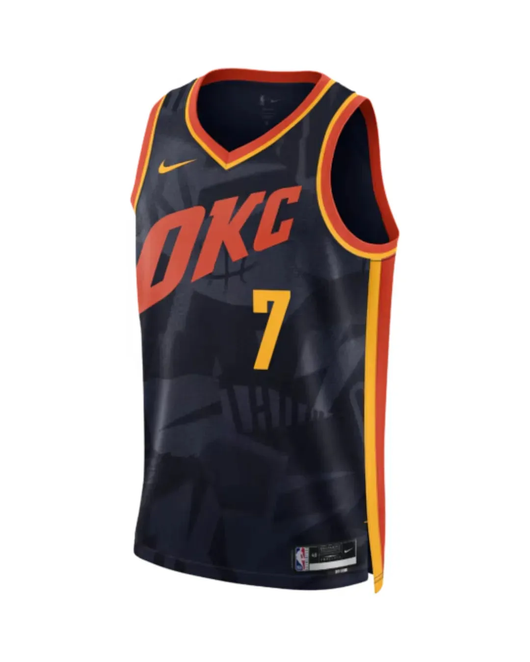 football scarf collection Regata NBA Oklahoma City Thunder Nike City Edition Swingman Jersey 23/24 Chet Holmgren 7