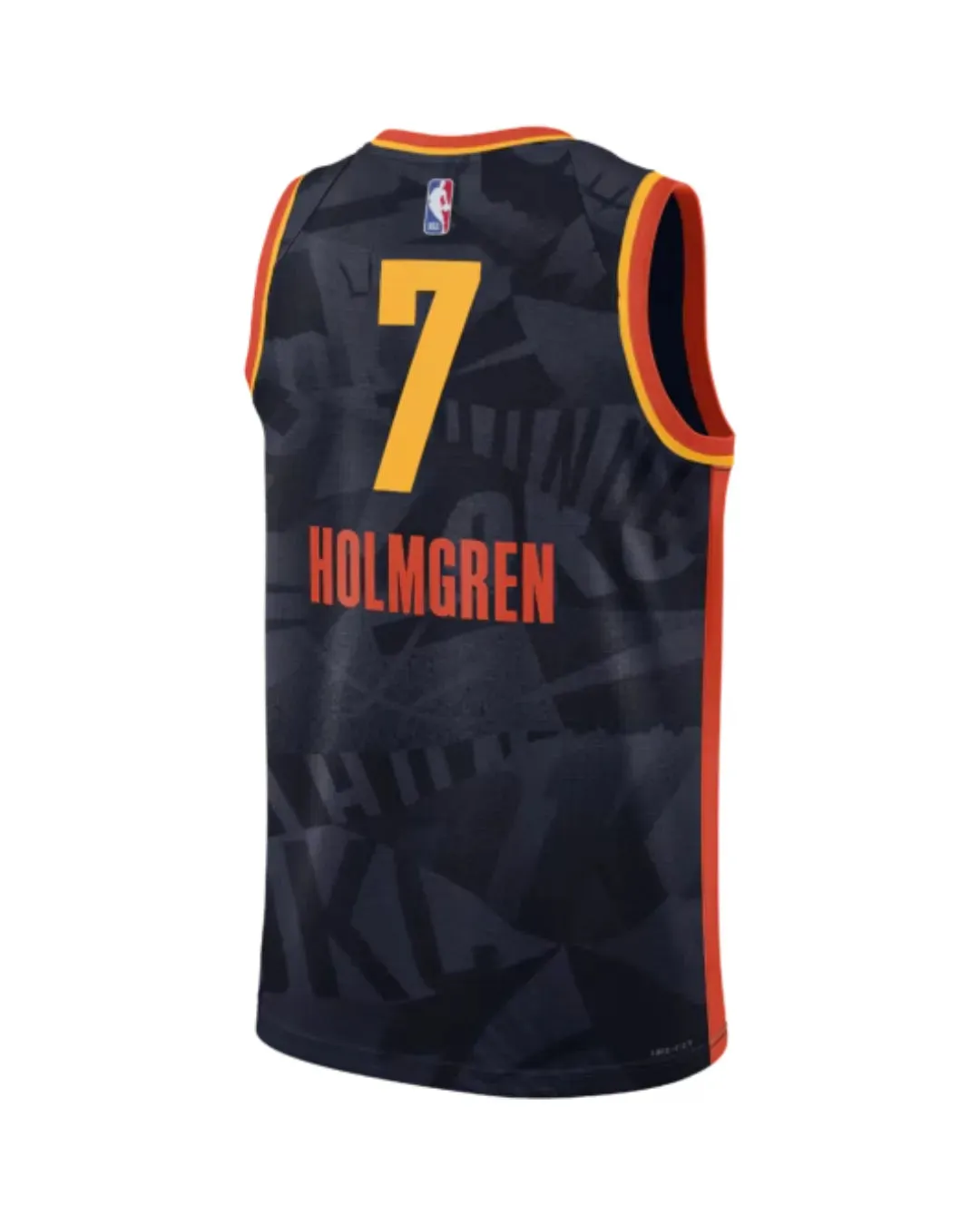 football scarf collection Regata NBA Oklahoma City Thunder Nike City Edition Swingman Jersey 23/24 Chet Holmgren 7