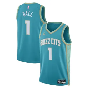 football star memorabilia Regata NBA Charlotte Hornets Jordan City Edition Swingman Jersey 23/24 LaMelo Ball 1 football fan phone grips