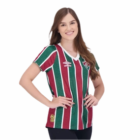 football club hats Camisa Fluminense I 24/25 - Verso - Feminina soccer fan hoodies