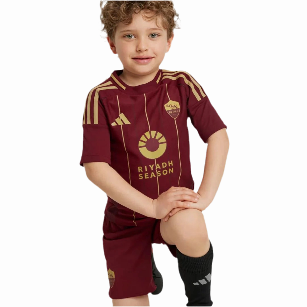 football club hats Conjunto Roma I 24/25 - Vers?o - Infantil soccer fan jackets