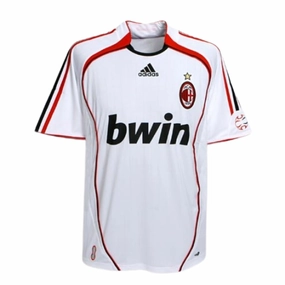 football club merchandise Camisa Milan II 06/07 - Verso - Retr football fan shoelaces