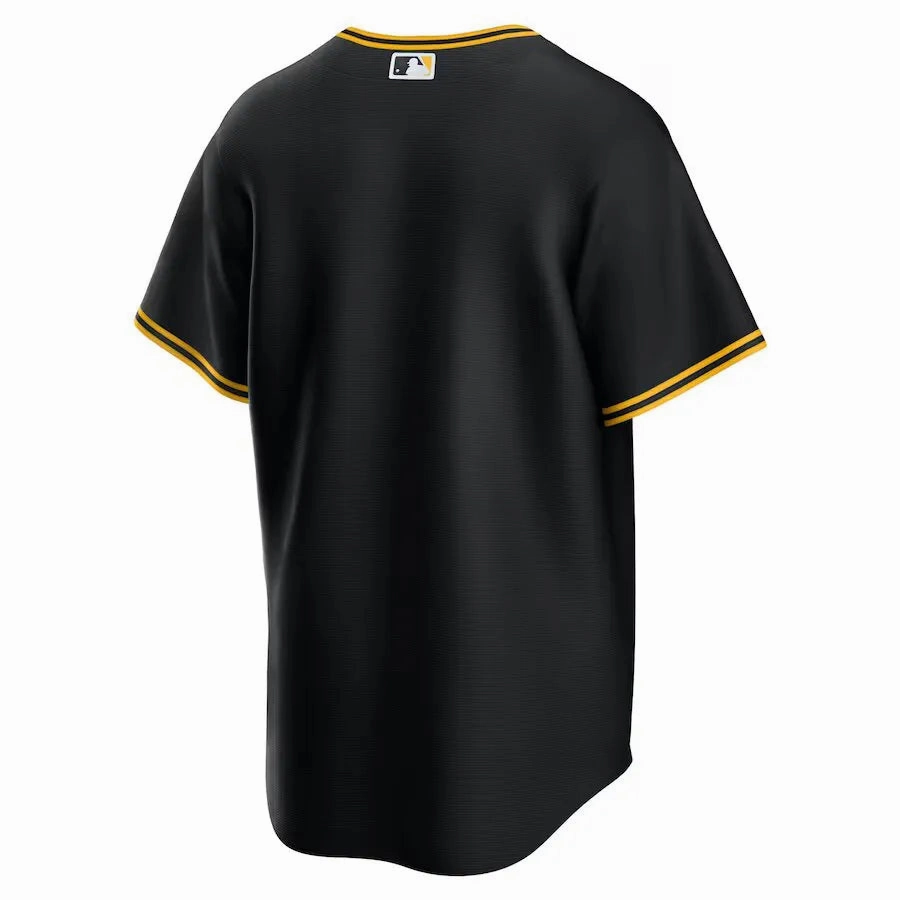 football club scarves Camisa MLB Pittsburgh Pirates Nike Black Alternate Torcedor Masculina Preta