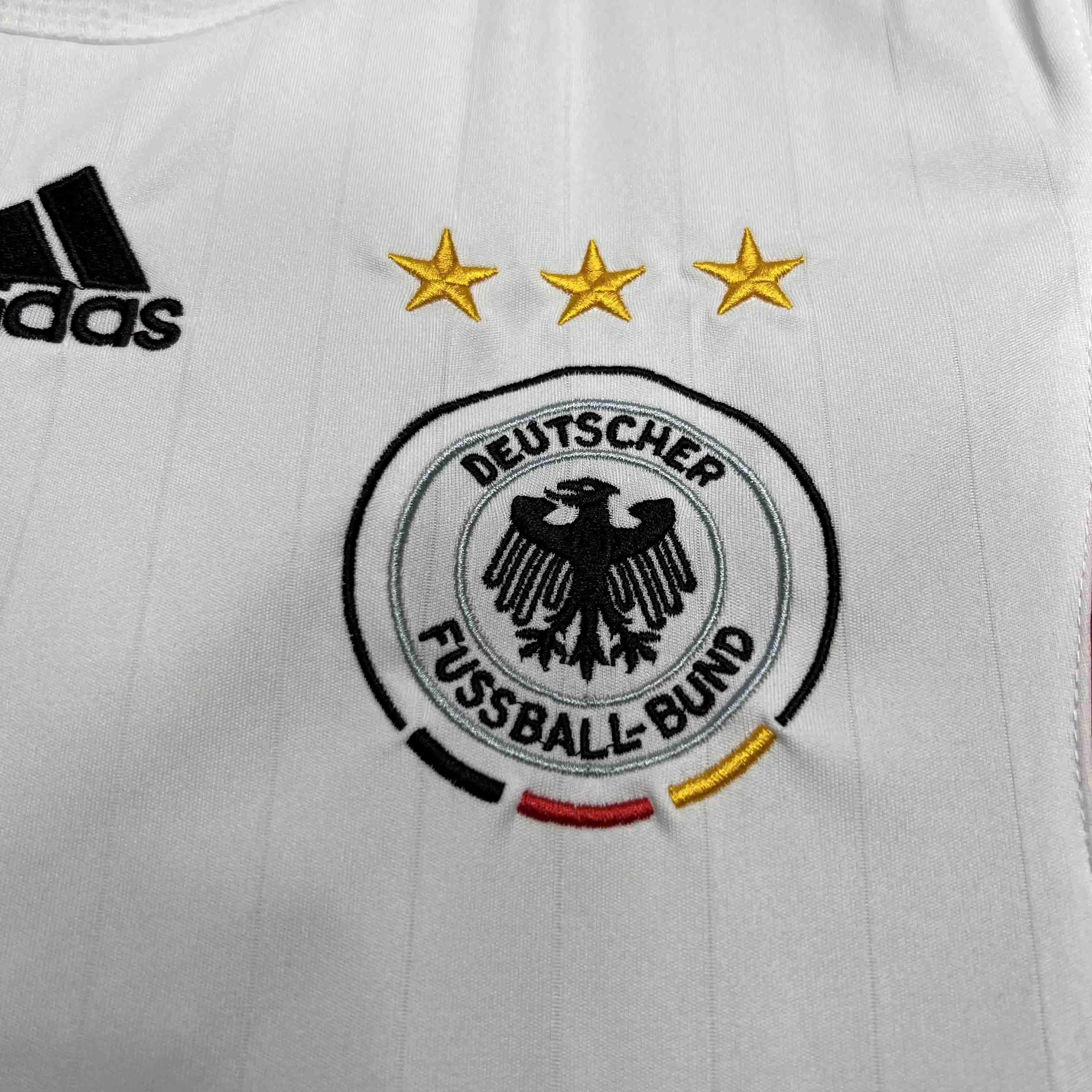 football club socks Camisa Alemanha I 06/07 - Verso - Retr