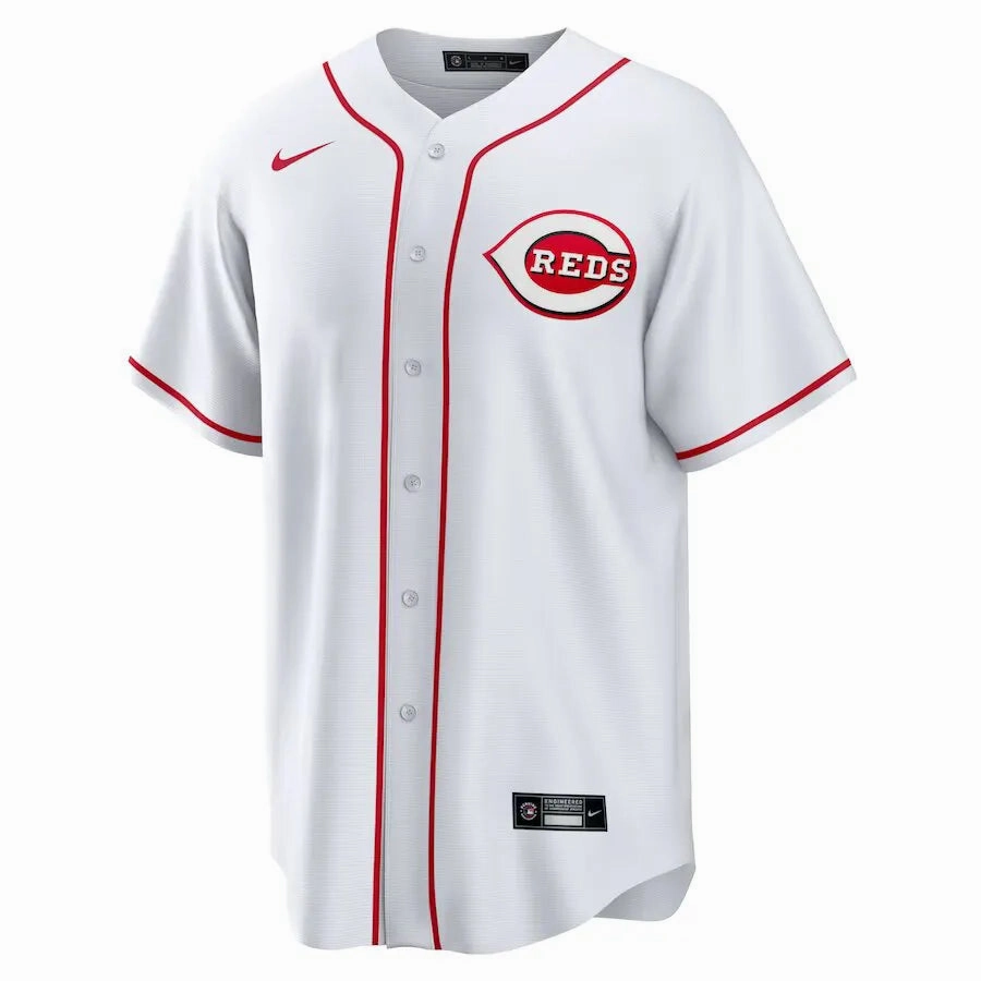 football club socks Camisa MLB Cincinnati Reds Nike Home Torcedor Masculina Branca