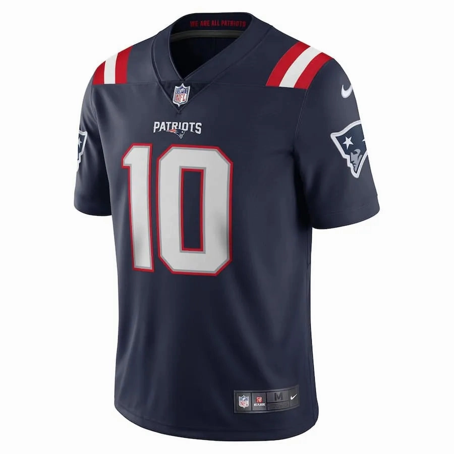 football club water bottles Camisa NFL New England Patriots Mac Jones Nike Limited Jersey Azul