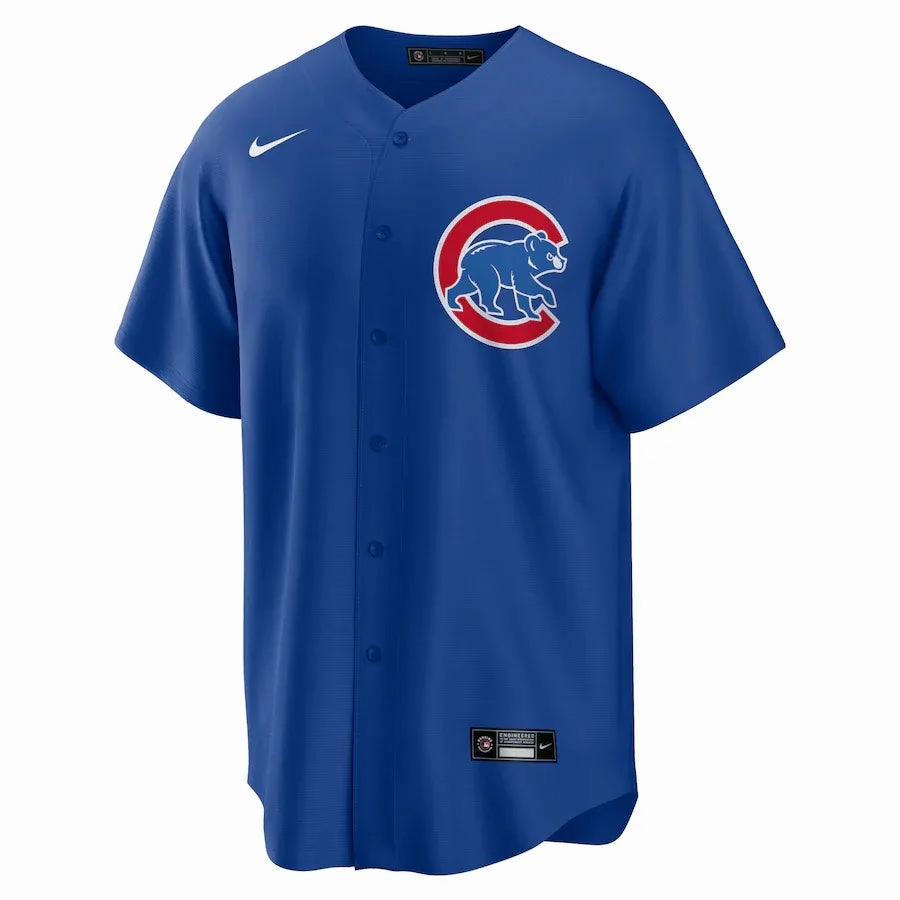 football fan backpacks Camisa MLB Chicago Cubs Nike Alternate Torcedor Masculina Azul