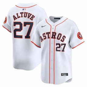 football fan backpacks Camisa MLB Houston Astros Nike Jose Altuve 27 White Home Torcedor Masculina Branca football fan towels